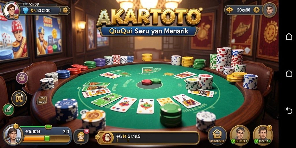 Screenshot dari gameplay QiuQiu yang mendebarkan.