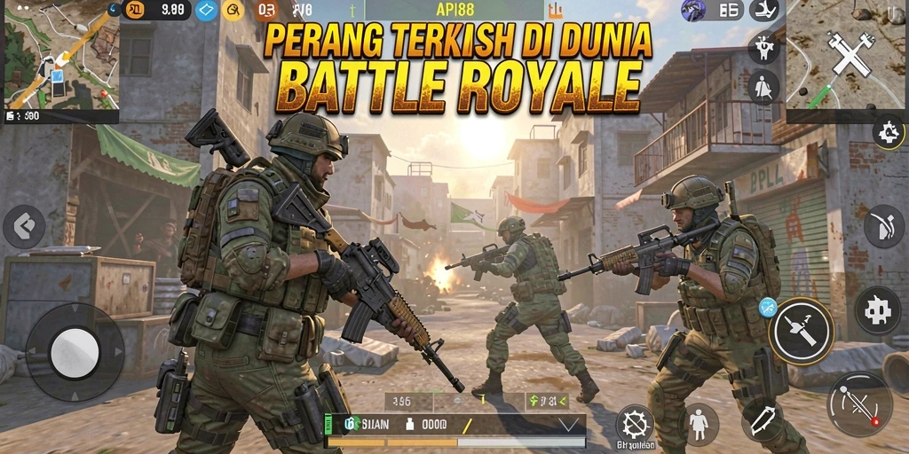 Gameplay intens API88 dengan aksi Battle Royale yang mendebarkan.
