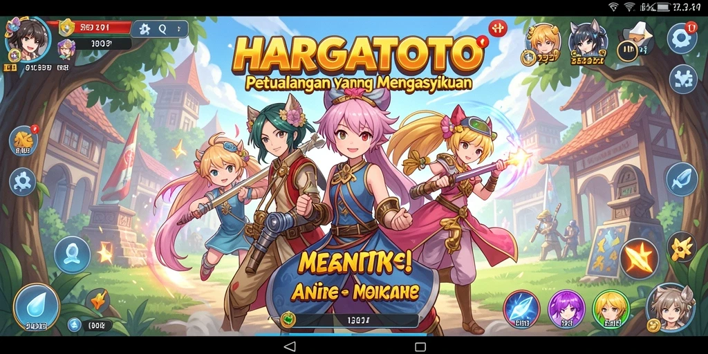 Tangkapan layar gameplay HARGATOTO menampilkan aksi pertarungan yang seru.