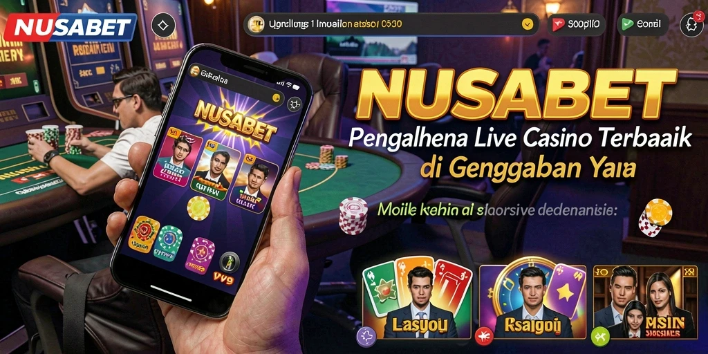 Tampilan gameplay Live Casino NUSABET yang menarik dan interaktif.