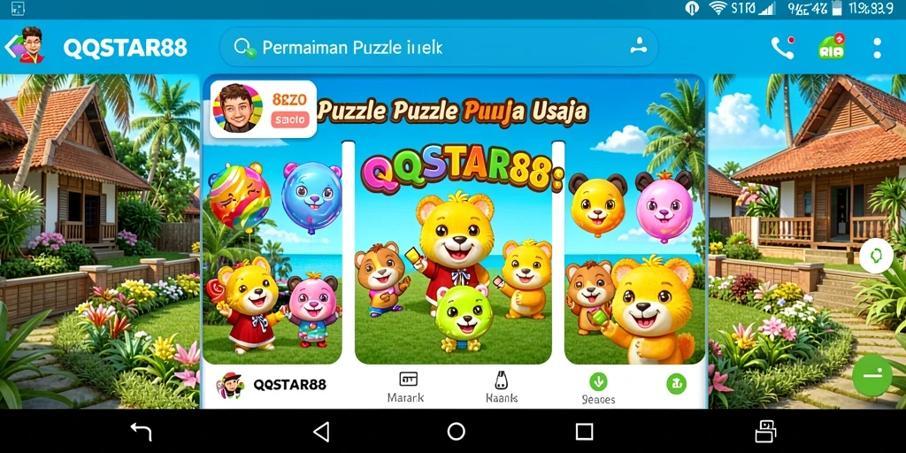 Screenshot gameplay QQSTAR88 menampilkan tantangan puzzle seru.