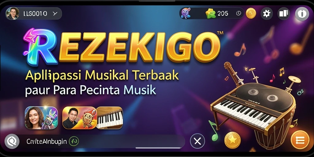 Tampilan gameplay REZEKIGO saat bernyanyi karaoke bersama teman.