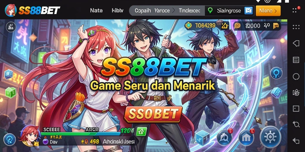 Gameplay <strong>SS88BET</strong> menampilkan karakter Anime yang beraksi dalam pertarungan epik.